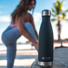 Load image into Gallery viewer, 17oz Insulated Stainless Steel Water Bottle - Caviar
