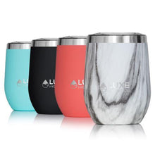 Load image into Gallery viewer, 12oz Insulated Stainless Steel Wine Tumbler - Marble Swirl