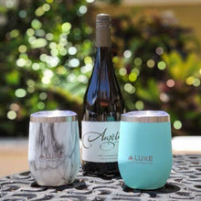 Load image into Gallery viewer, 12oz Insulated Stainless Steel Wine Tumbler - Marble Swirl