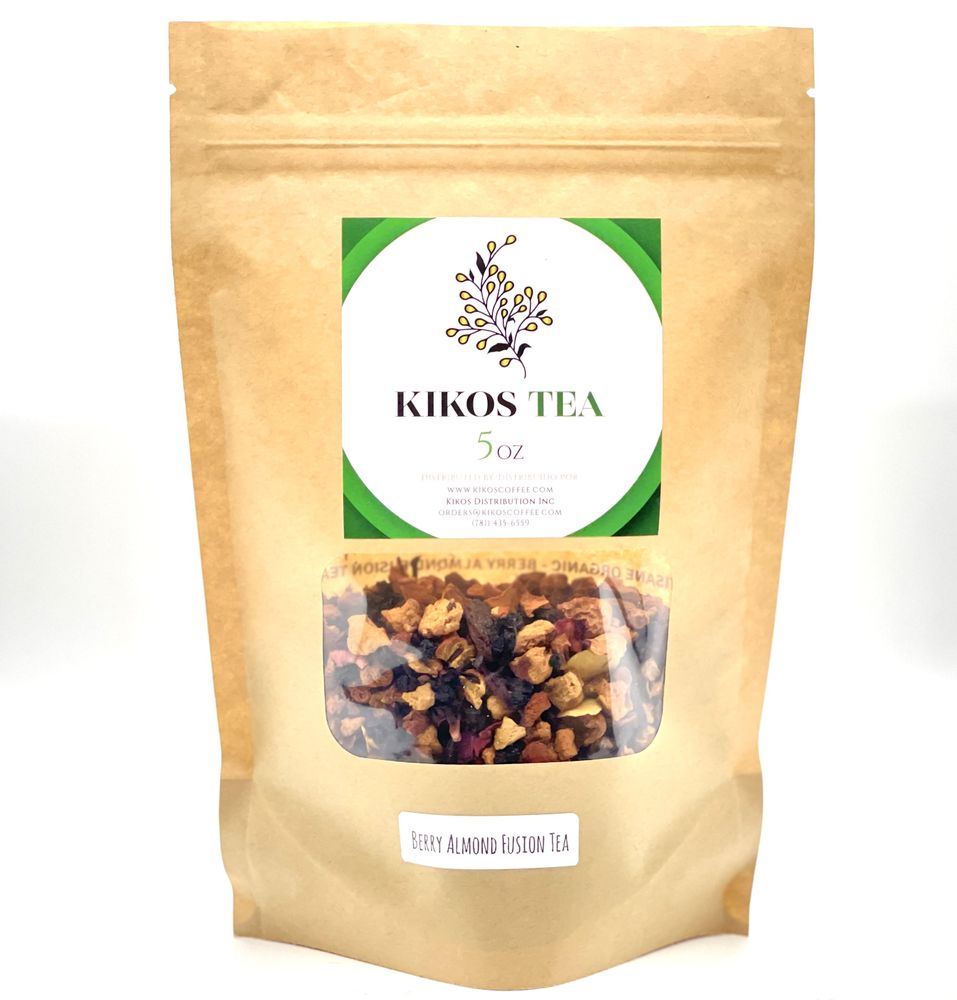 Kikos Tisane Organic Berry Almond Fusion Tea 5 Oz