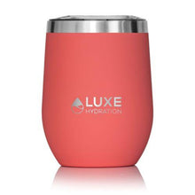 Load image into Gallery viewer, 12oz Insulated Stainless Steel Wine Tumbler - Coral
