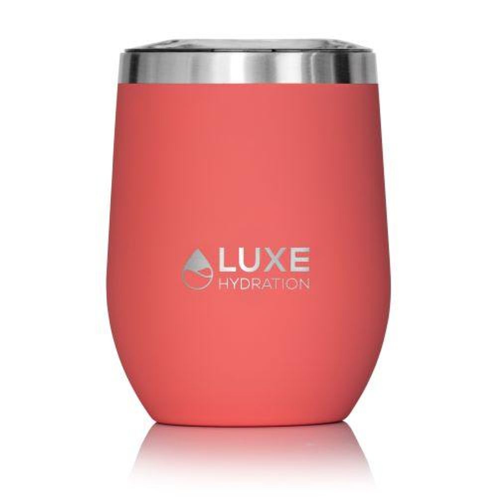 12oz Insulated Stainless Steel Wine Tumbler - Coral