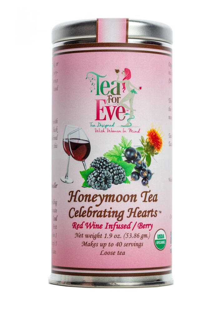Honeymoon Tea-Celebrating Hearts-Red Wine Infused/Berry