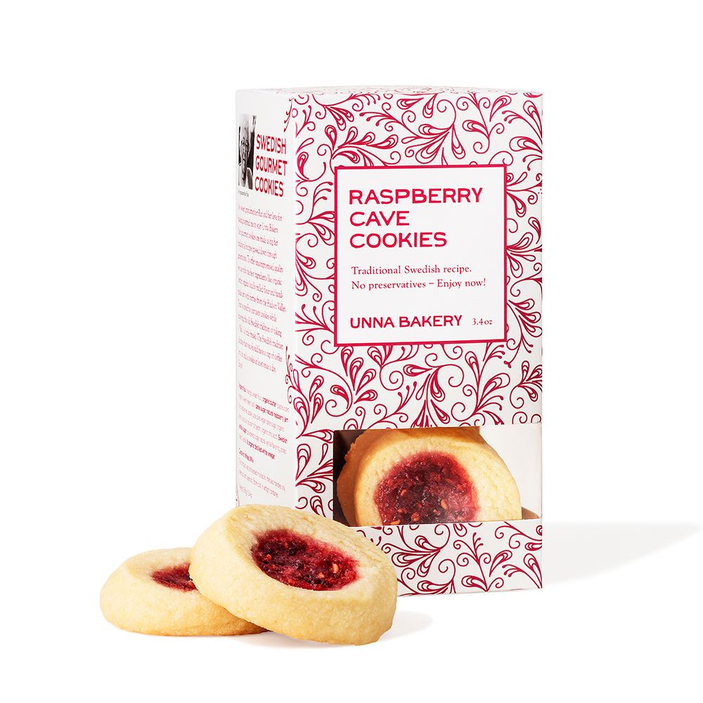 Raspberry Jam Drop Cookies - Case (6 Boxes)