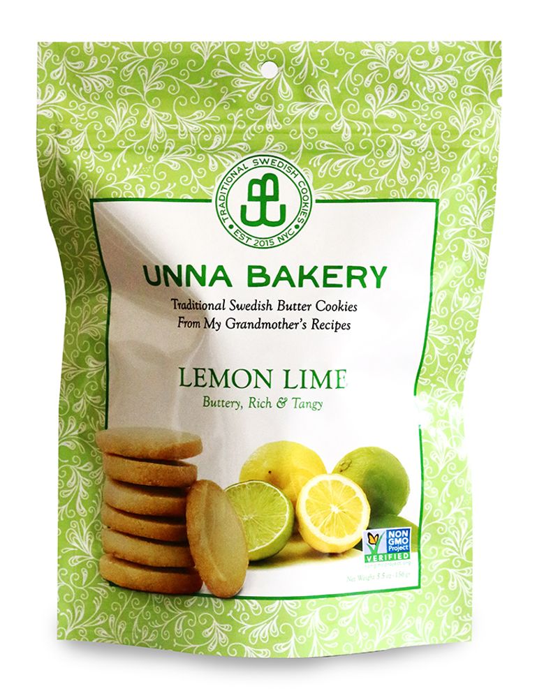 Lemon Lime Cookies - 5.5oz Bag (1 case - 6 units)